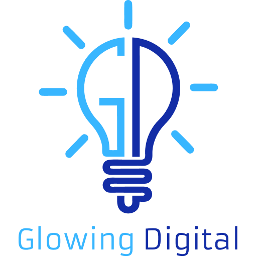 Glowing Digital Logo Favicon