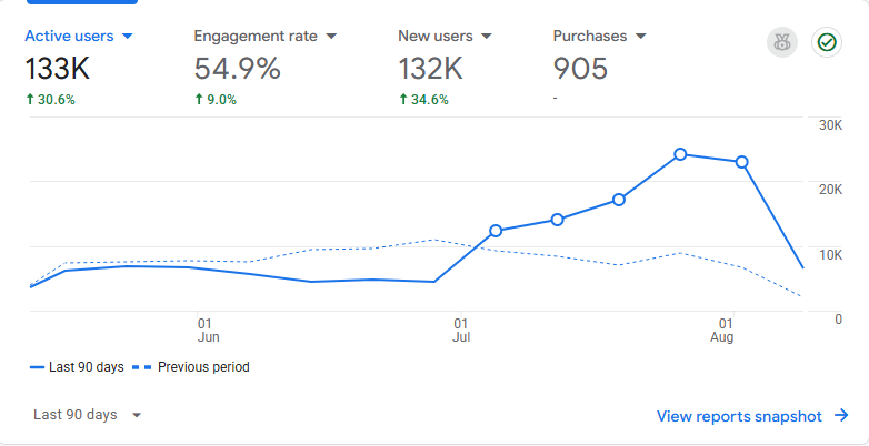 Google Analytics Performance
