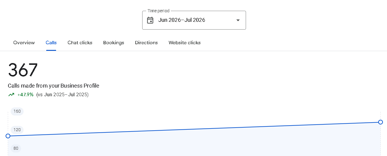 Google Business Profile performance